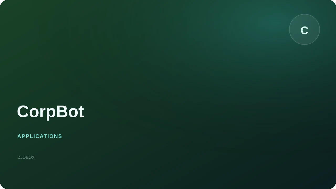 CorpBot sur DJOBOX