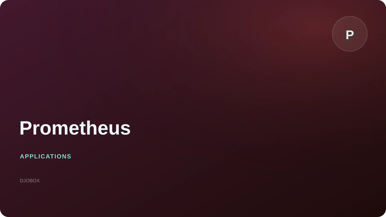 Prometheus sur DJOBOX
